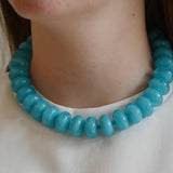 Bailey Chunky Beaded Necklace- Turquoise
