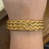 Heart Knot Mini Flat Warrior Weave in Gold