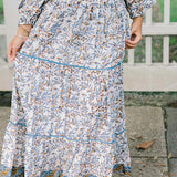 Clara the Label Lana Skirt in Gilded Branch
