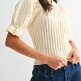 CABLE KNIT SWEATER