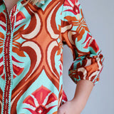 The Maude Ava Dress in Geo Print