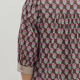 The Rosie Dress in Brown Floral