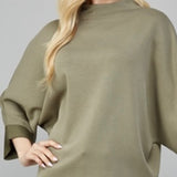Modal Blend Mock Neck Top
