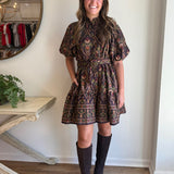 The Odette Dress in Fall Floral