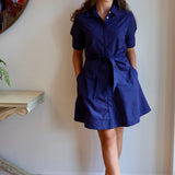 Tie Front Button Down Dress