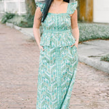 Clara the Label Zora Blouse in Misty Garden