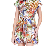 Jade Leaf Mosaic Dress
