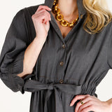 Holly Shae Catherine in Black Washed Denim