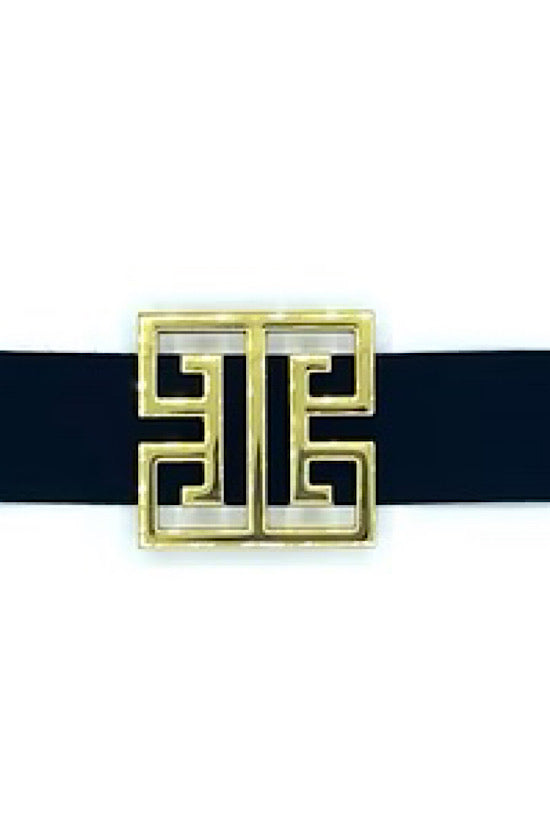 0 Square Greek Key Belt Buckle