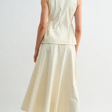 The Peplum and Flare Twill Set