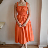 The Armine Dress in Tangerine