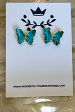 Butterfly Earrings in Spring Colors
