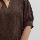 Floral Textured Top