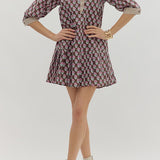 The Rosie Dress in Brown Floral