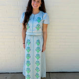 Emmy Set in Blue Mini Henrietta