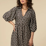 Smith & Quinn Charlotte Dress in Chocolate Dot