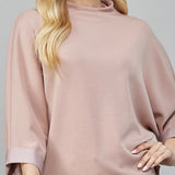 Modal Blend Mock Neck Top