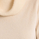 MB Short Sleeve Cowl Neck Sweater