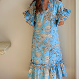 Fitzroy and Willa Soleil Dress in Carolina Bluebird