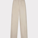 Esqualo Wide Leg Trousers In Cream