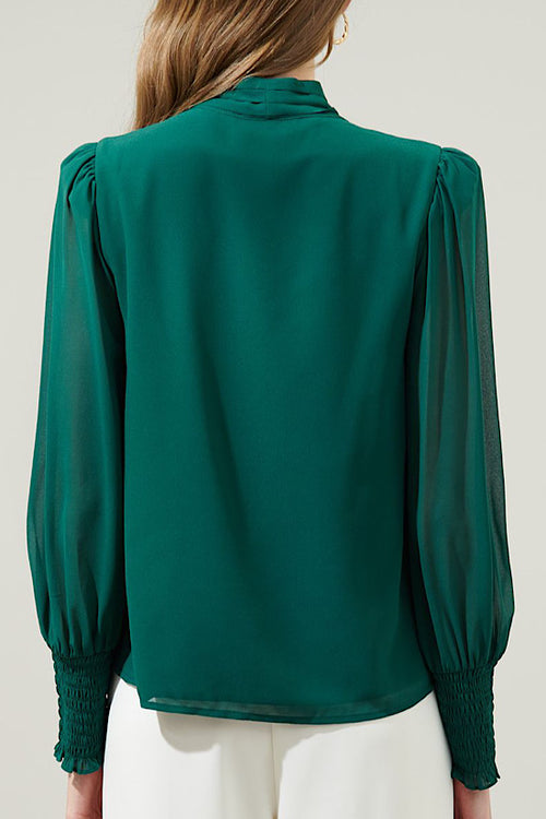 0 PREORDER: SHIPS ON OR BEFORE 12/11! The Holly Top in Emerald