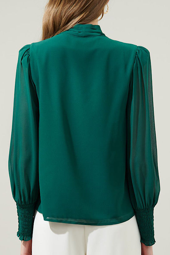 The Holly Top in Emerald