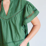 The V-Neck Flutter Sleeve Top