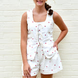 The VH Reba Top in Cardinal Dot