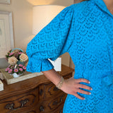 Holly Shae Catherine in Swim Cap Blue Eyelet