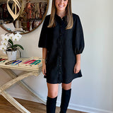Faux Suede Dress