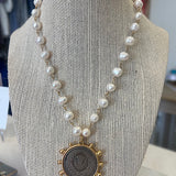 LJ Sondar French Coin Necklace