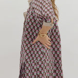 The Rosie Dress in Brown Floral
