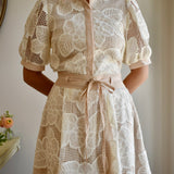 The Woven Crotchet Contrast Midi