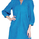 Joy Joy Corduroy Dress in Blue