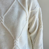 Esqualo Off White Cablesquare Sweater