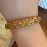 Heart Knot Thin Warrior Weave lin Gold