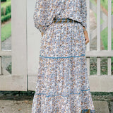Clara the Label Lana Skirt in Gilded Branch