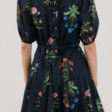 Delilah Dress in Black Floral