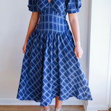 The Navy Plaid Dress