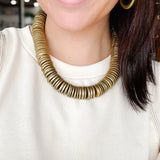 Gold Chunky Statement Necklace