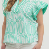FINAL SALE: The Emmaline Top in Mint