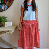Smith & Quinn Theodora Skirt in Strawberry Stripe