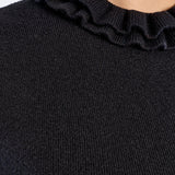 MB Short Sleeve Sleeveless Sweater in Black