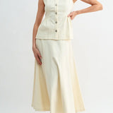 The Peplum and Flare Twill Set