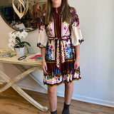 Alivia The Lori-Anne dress in Prairie Floral Cinnamon Ivory