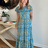 Madison Mathews Folly Midi in Sunflower Breeze