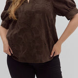 Floral Textured Top