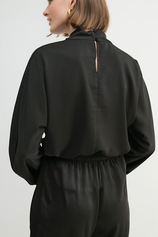 Satin Mock Neck Blouse – Wonderfully Made Clothing Co. Satin Mock Neck Blouse – Wonderfully Made Clothing Co.
