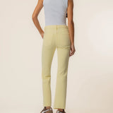 Kut from the Kloth Kelsey High Rise Ankle Length in Pastel Yellow