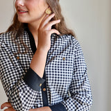 The Harper Dress in Black Gingham